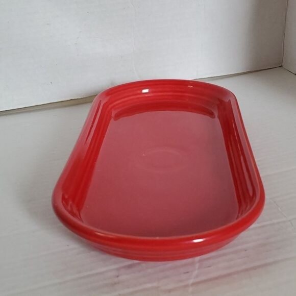 Fiestaware Fiesta CERAMIC Bread Tray Server Serving Plater Plate DISH Scarlet Re - Picture 5 of 16